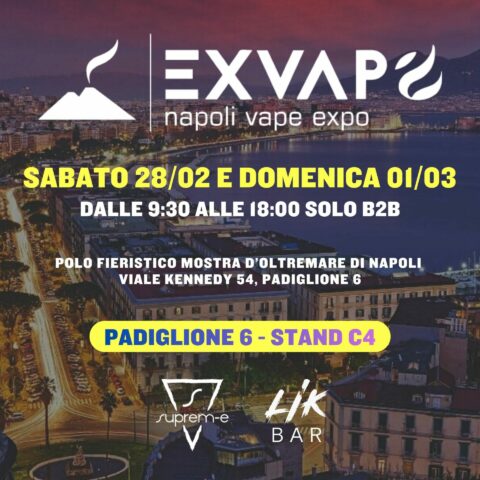 Suprem-e al Napoli Vape Expo 2026: Ti Aspettiamo al Padiglione 6, Stand C4