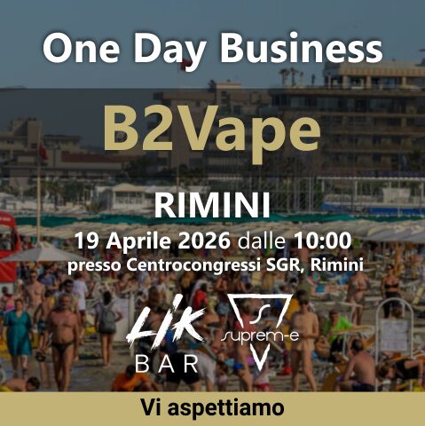 B2Vape a Rimini il 19 aprile: SIGEL porta in primo piano tutta la produzione Suprem-e e le novità LIK BAR