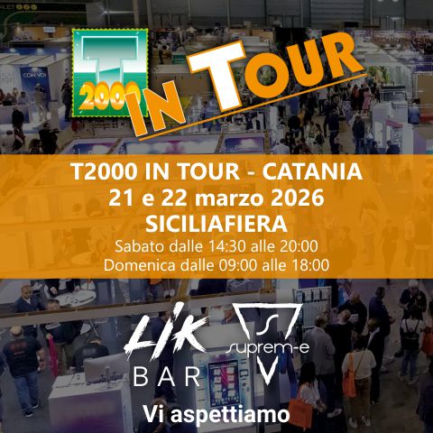 SIGEL Srl al T2000 in Tour di Catania con Suprem-e e LIK BAR: l’eccellenza italiana del vaping protagonista il 21 e 22 marzo