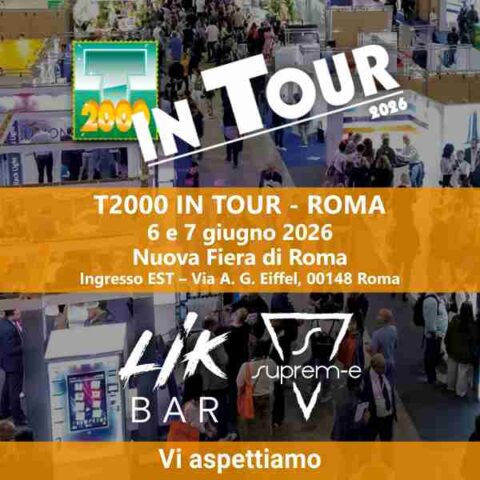 Suprem-e e LIK BAR ti aspettano al T2000 di Roma con tutte le novità per le tabaccherie